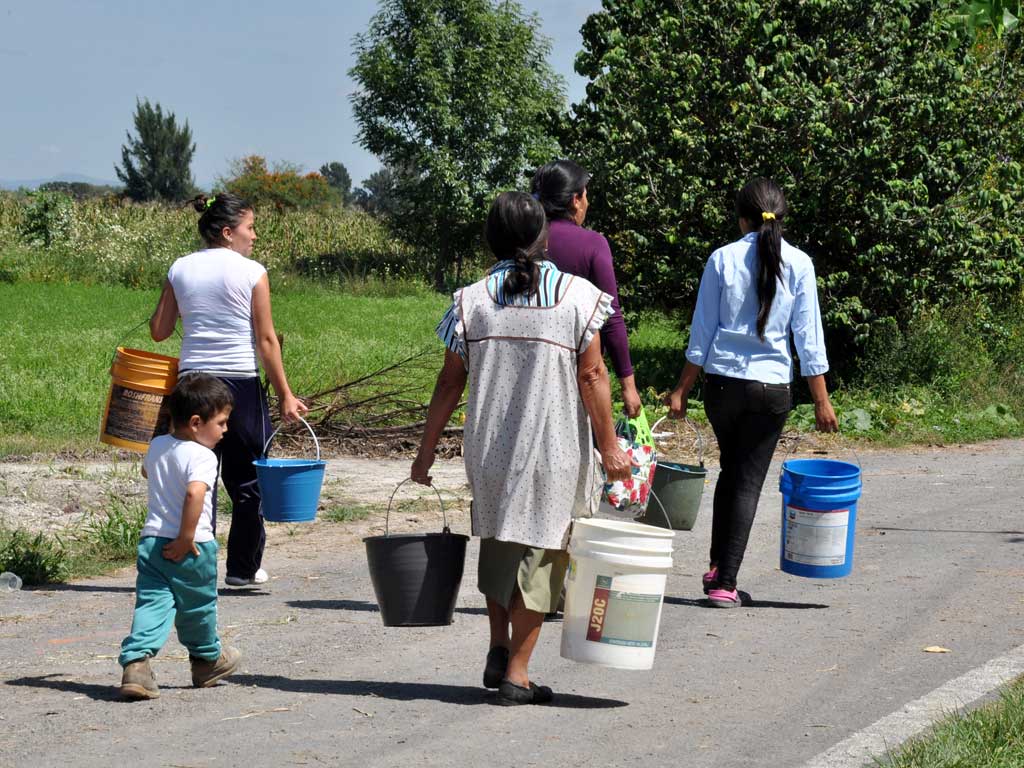 Escasez del agua