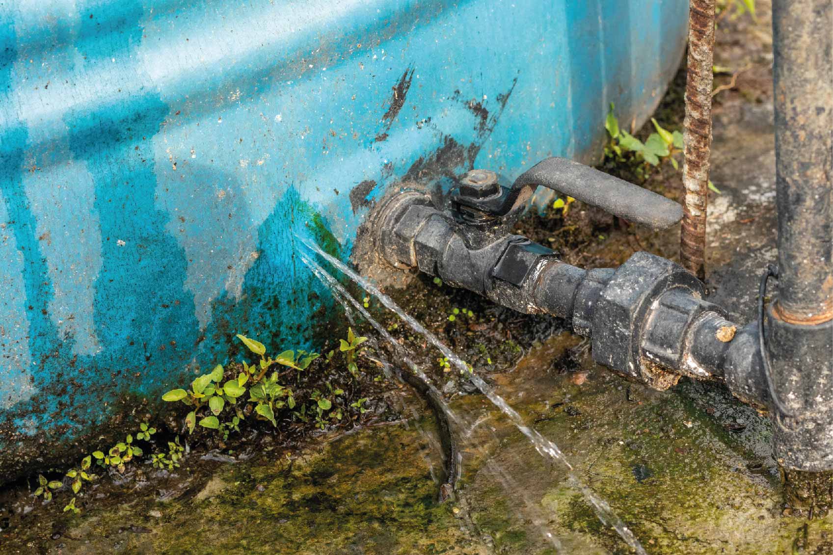 fuga de agua en tinaco